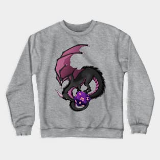 Pink Dragon and D20 Crewneck Sweatshirt